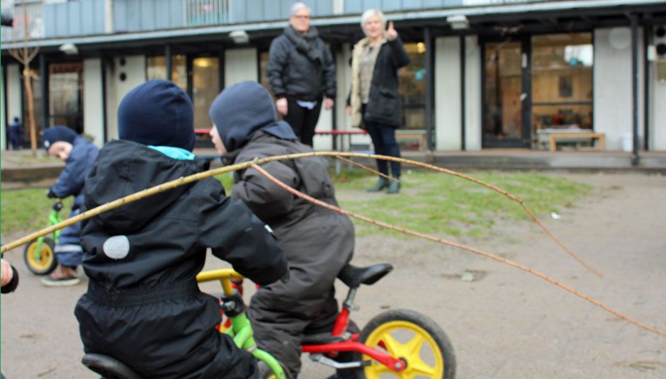 Der er otte vuggestuer i Børnehuset
