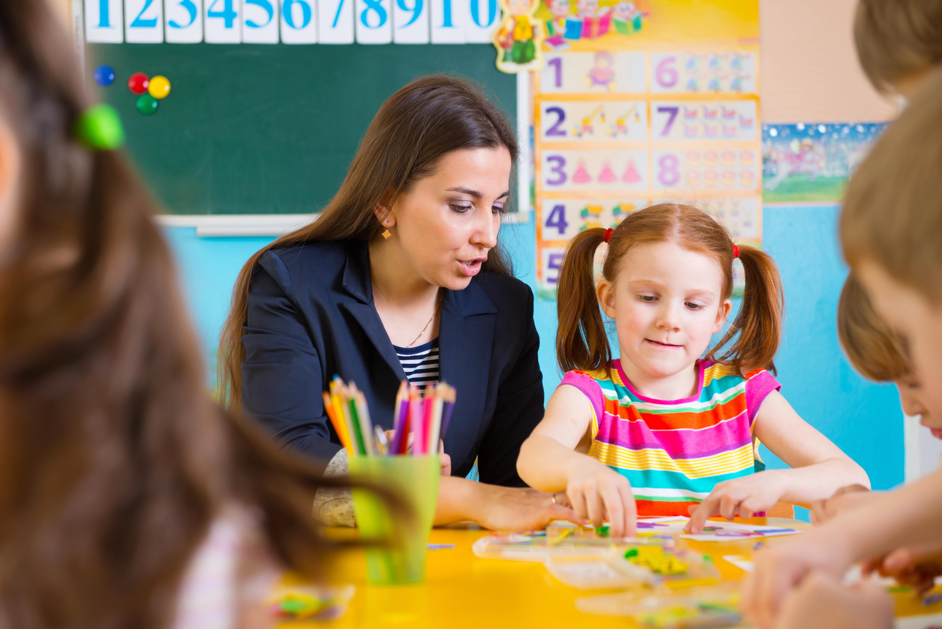 Børn bliver undervist