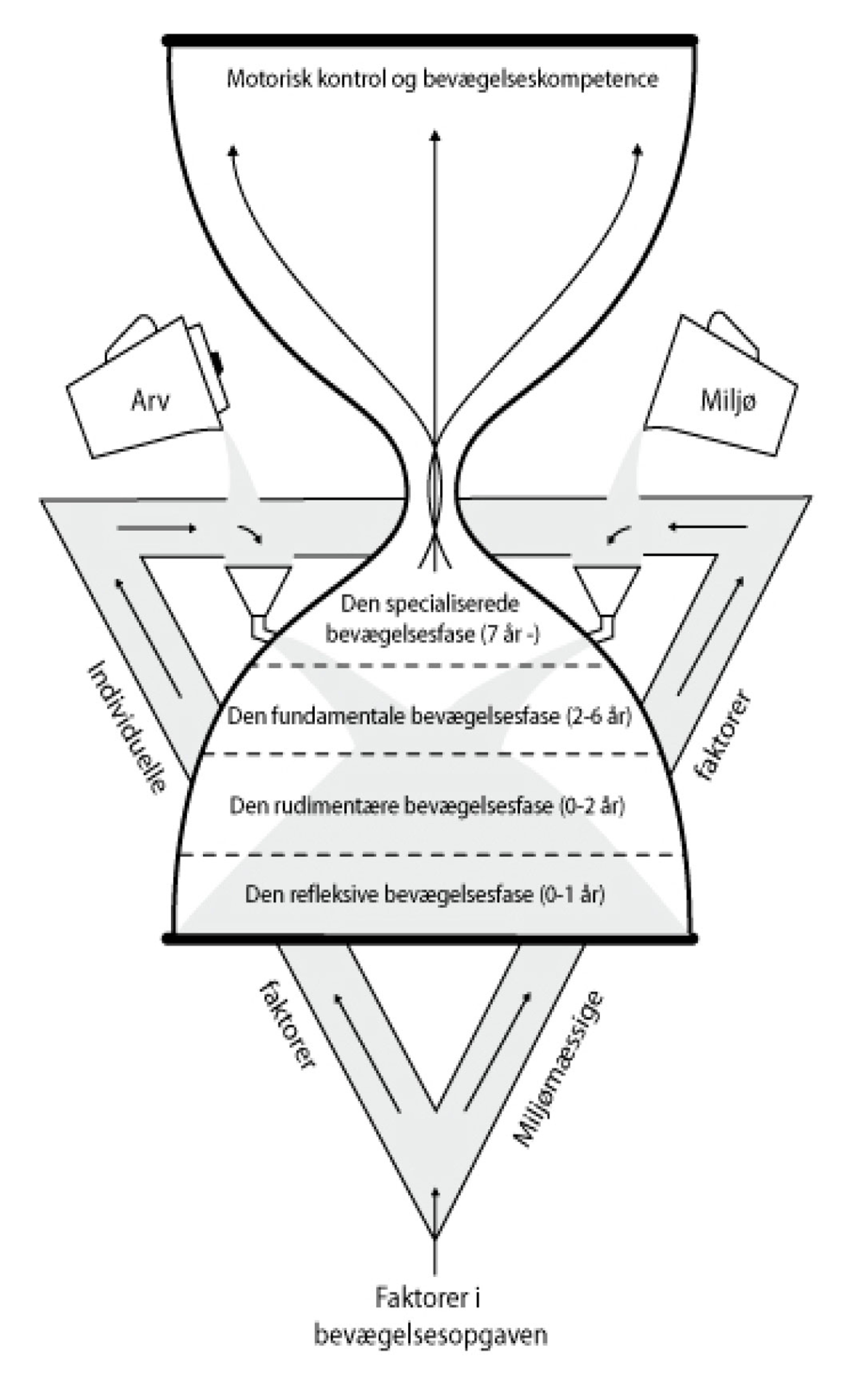 Illustration af den motoriske udvikling
