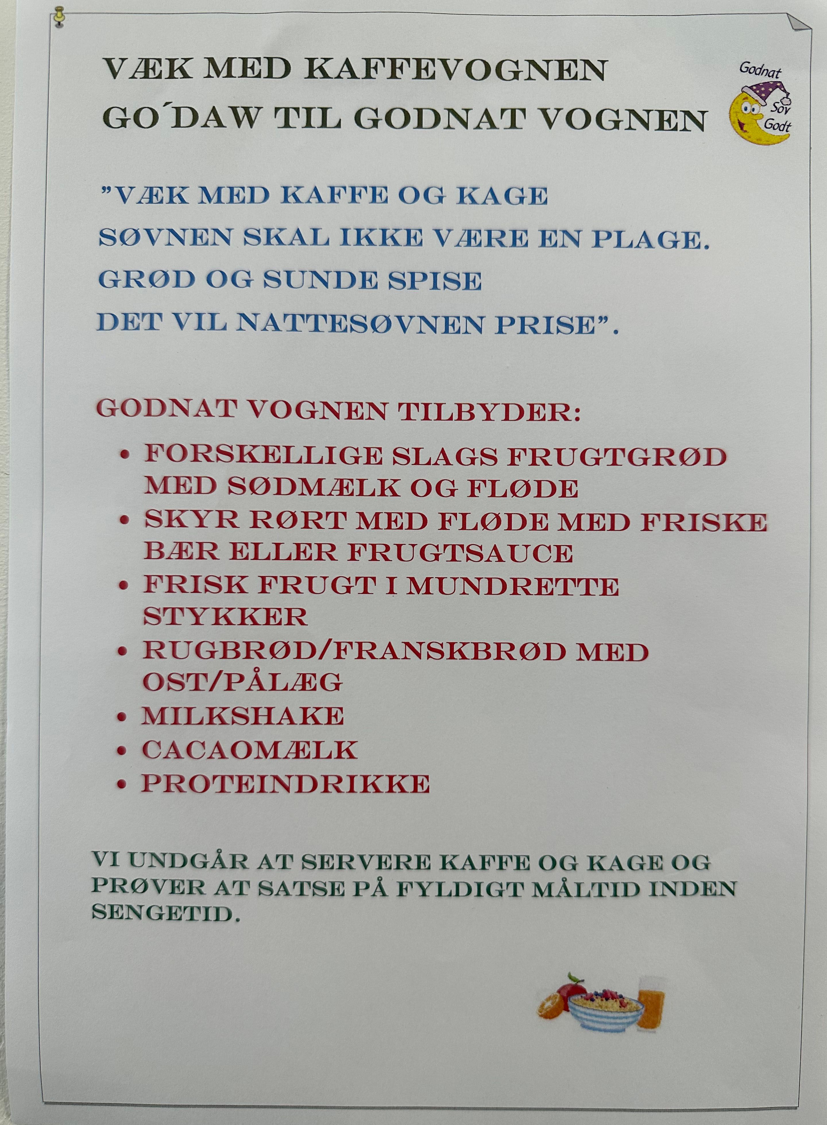 væk med kaffevognen