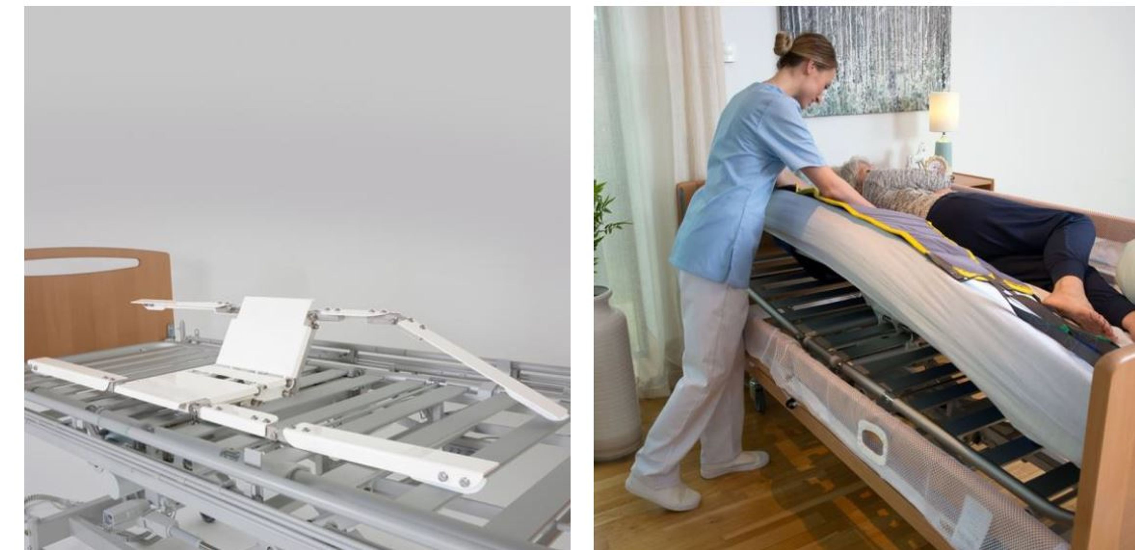 Soft tilt i brug ved pleje af sengeliggende