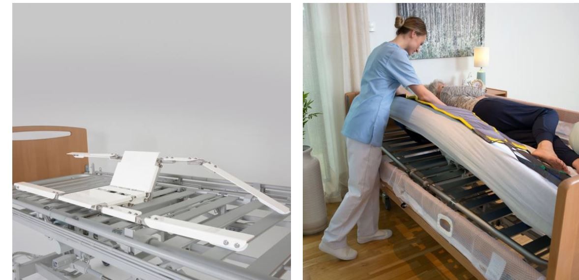 Soft tilt i brug ved pleje af sengeliggende