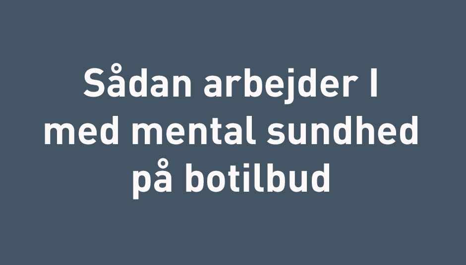 mentalsundhed
