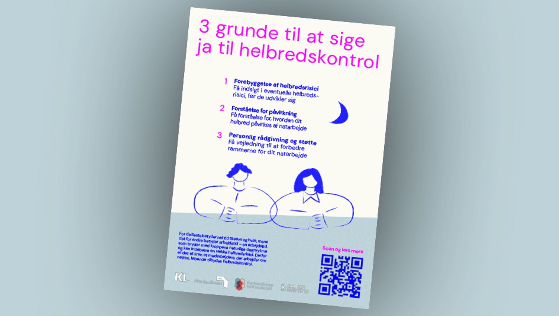 Plakat: 3 grunde til at sige ja til helbredskontrol