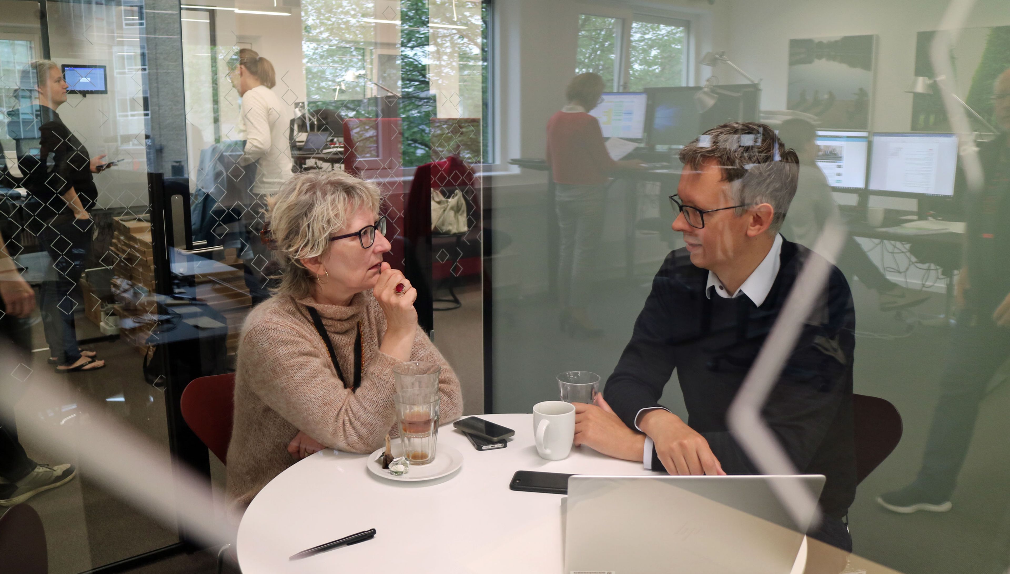 AMR Conni Kristensen og projektleder Niklas Brøndum 