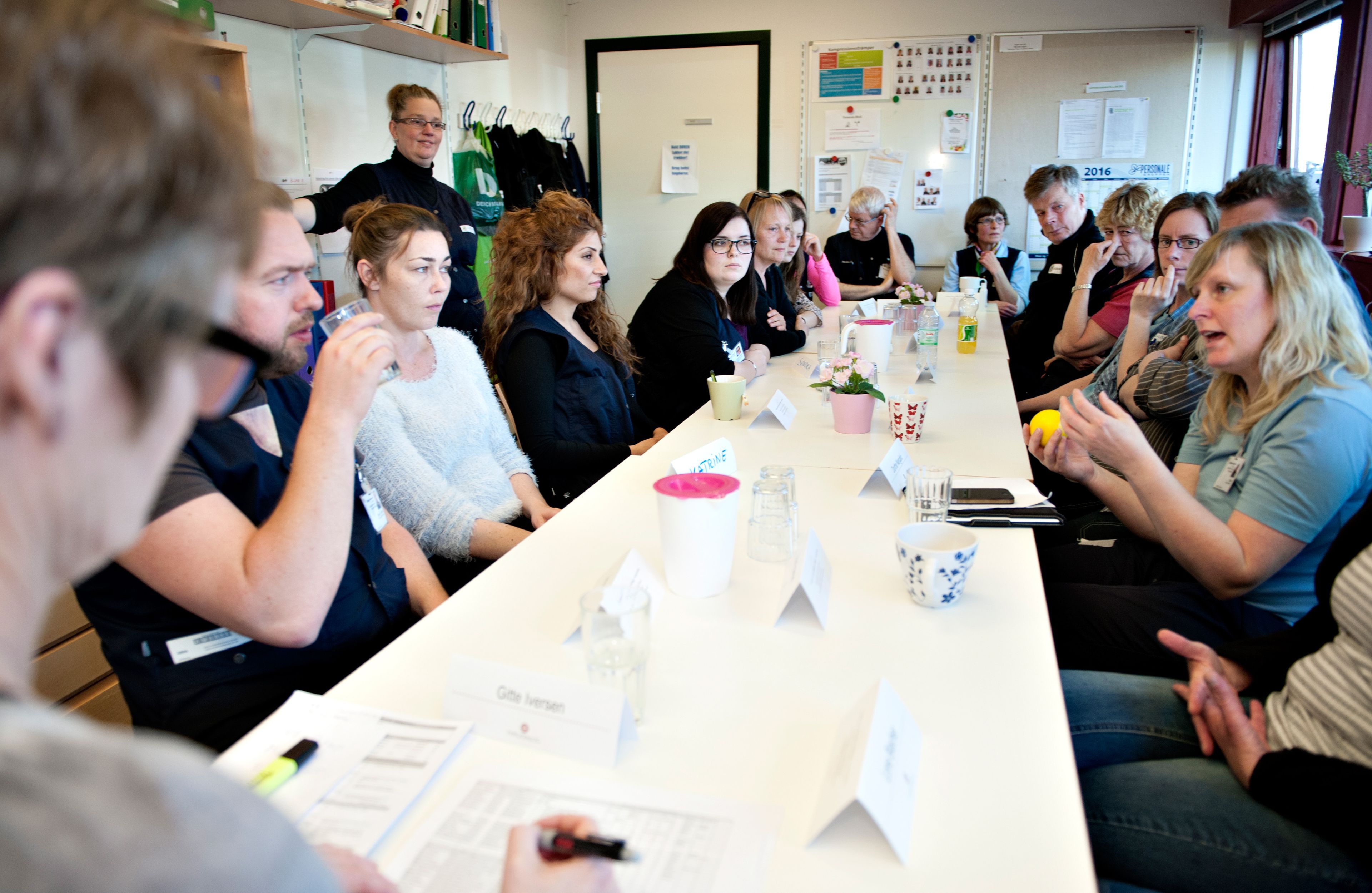 Gladsaxe Hjemmepleje holder tværfagligt rehabiliteringsmøde.