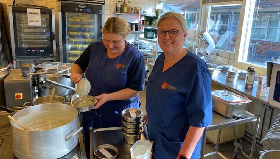 Malene og Pia i Madservice i Kerteminde