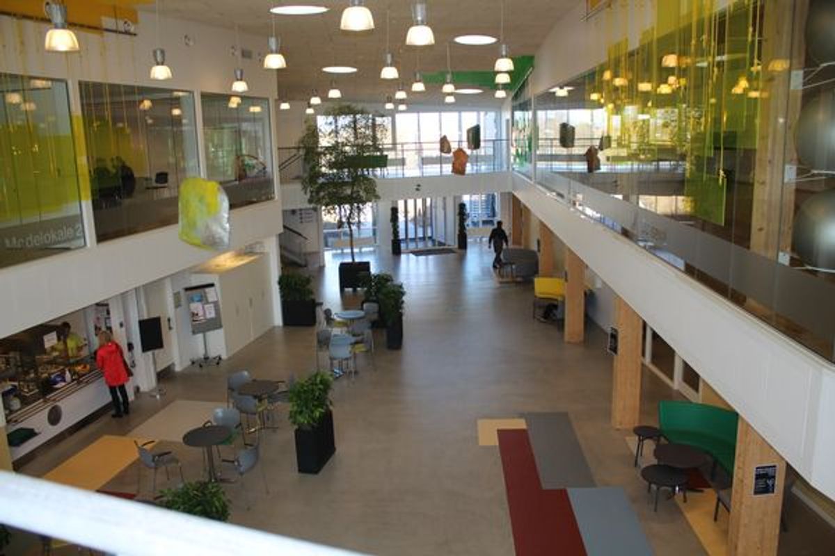 Udsyn ud over det indre af Præstø multicenter