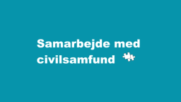 Samarbejde med civilsamfund