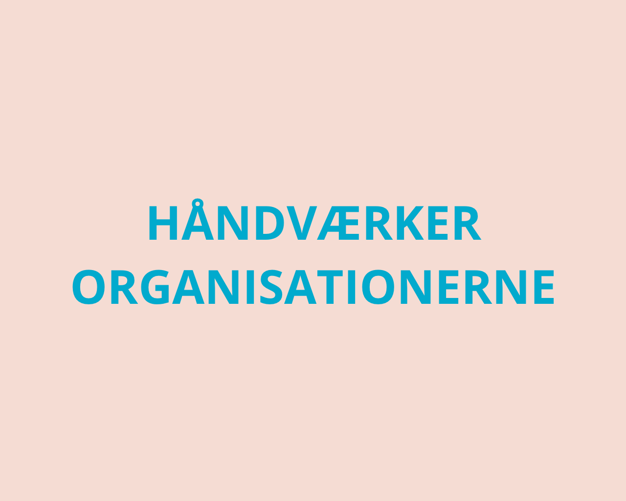 Håndværker-organisationerne