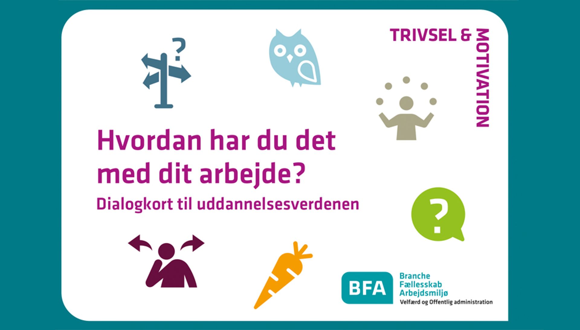 Dialogkort om trivsel i undervisningsverdenen