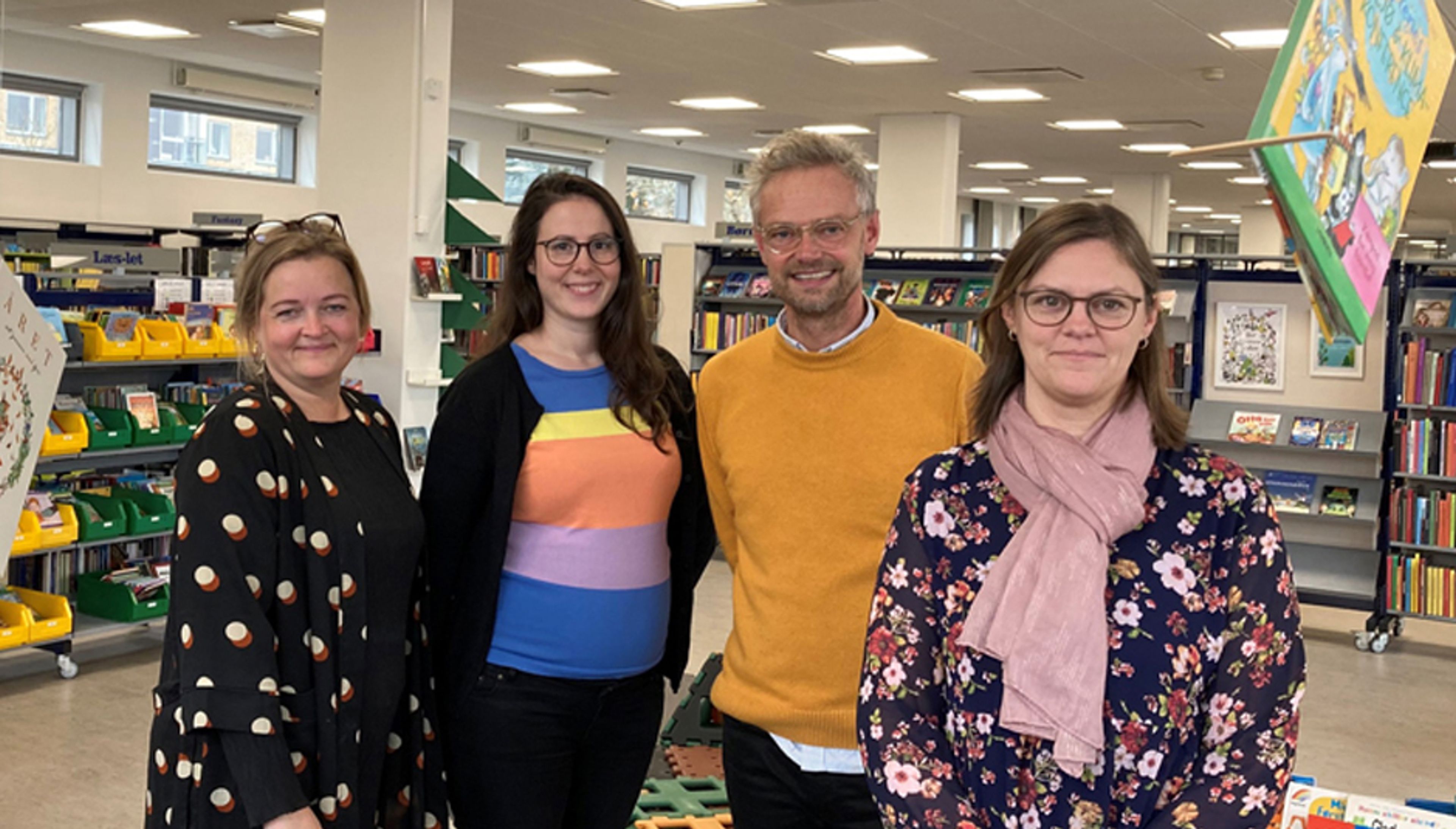 MED-udvalget på Skanderborg Bibliotekerne som satte fokus på medarbejderinddragelse og arbejdsmiljø