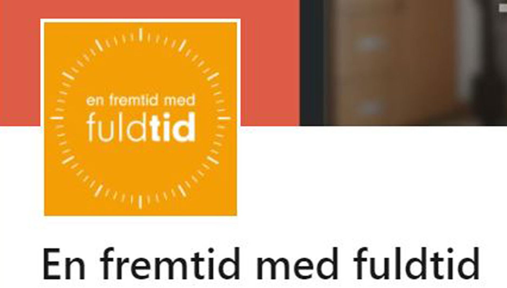 En fremtid med fuldtid