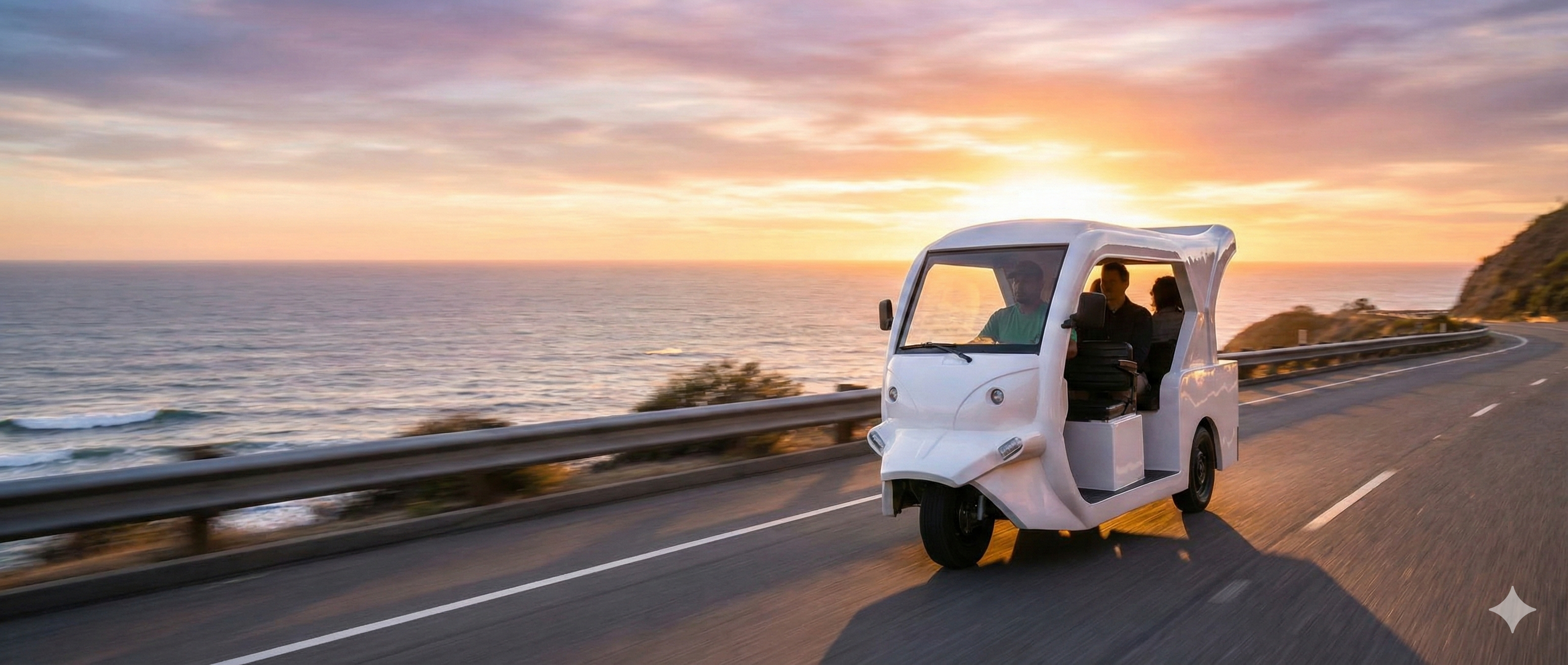 GE4 model specification sheet with white e-trike image