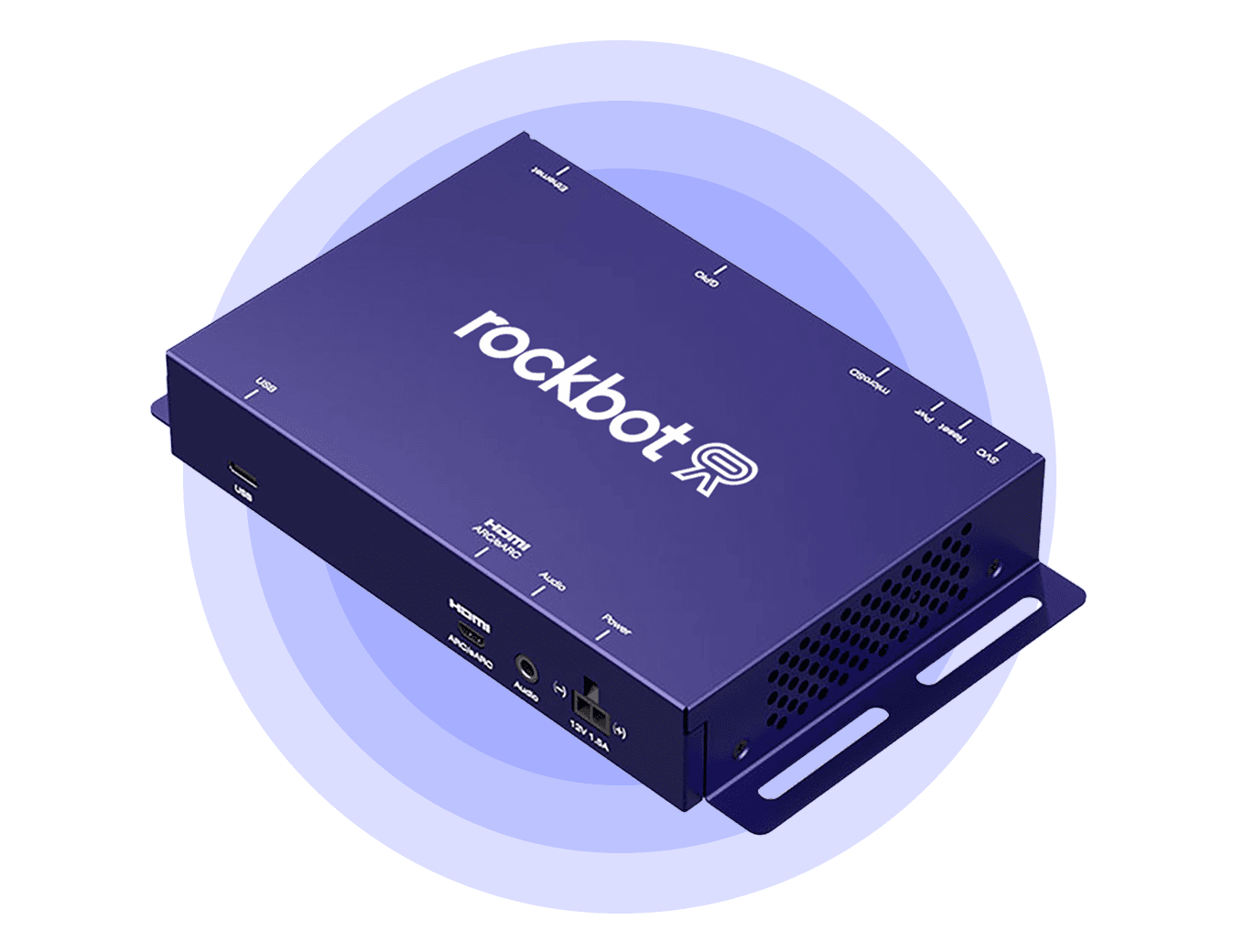 Rockbot Music Player device for streaming background music in business environments.