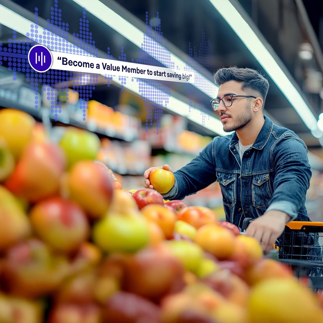 Digital Signage in Grocery Store