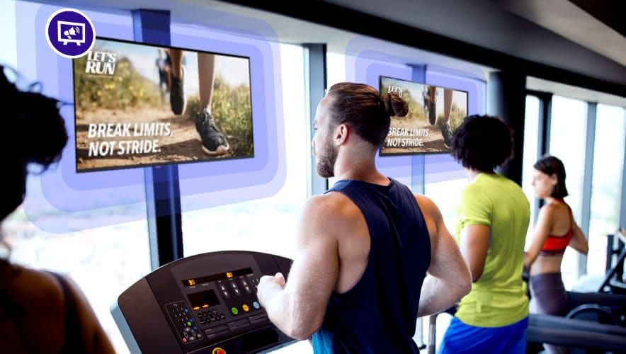Rockbot retail media advertising in fitness spaces