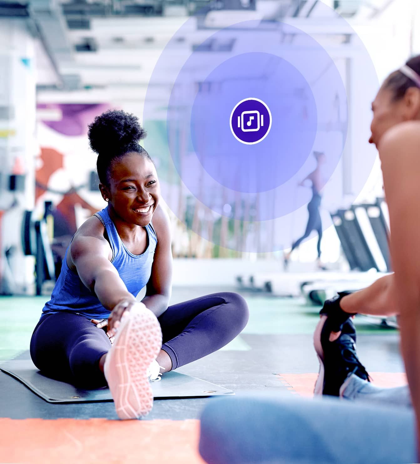 Fitness centers with Rockbot controlling playlists and schedules across locations.