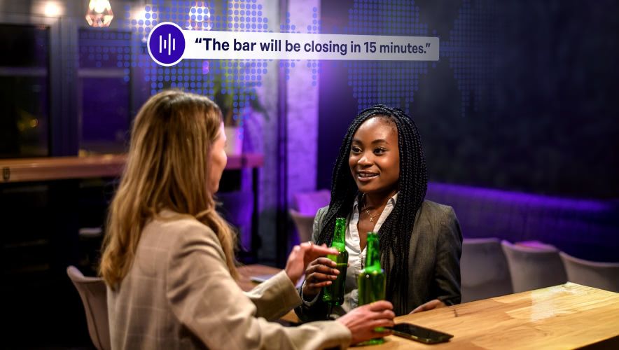 Audio Messaging in bar