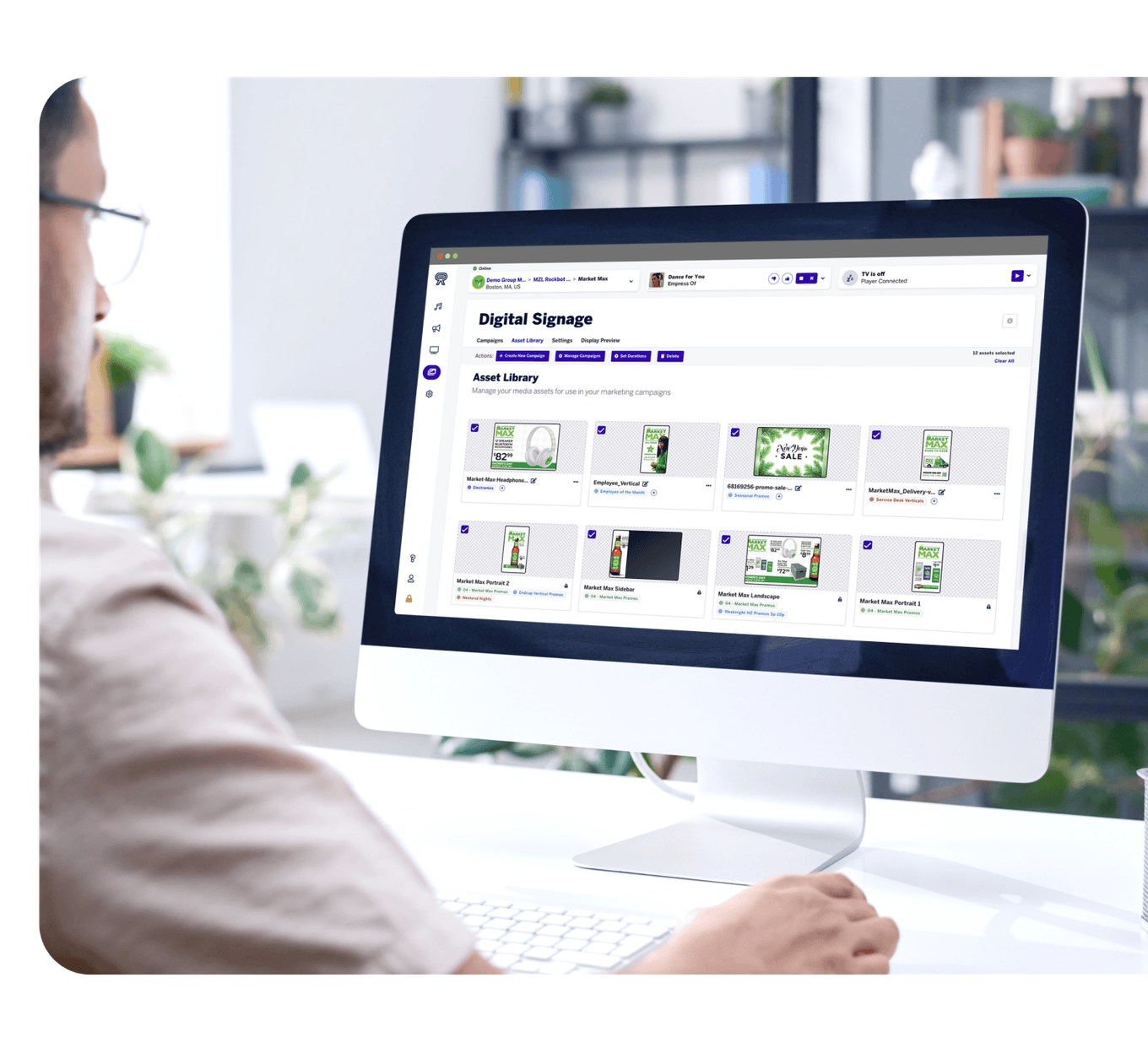 Rockbot Dashboard power dynamic digital signage