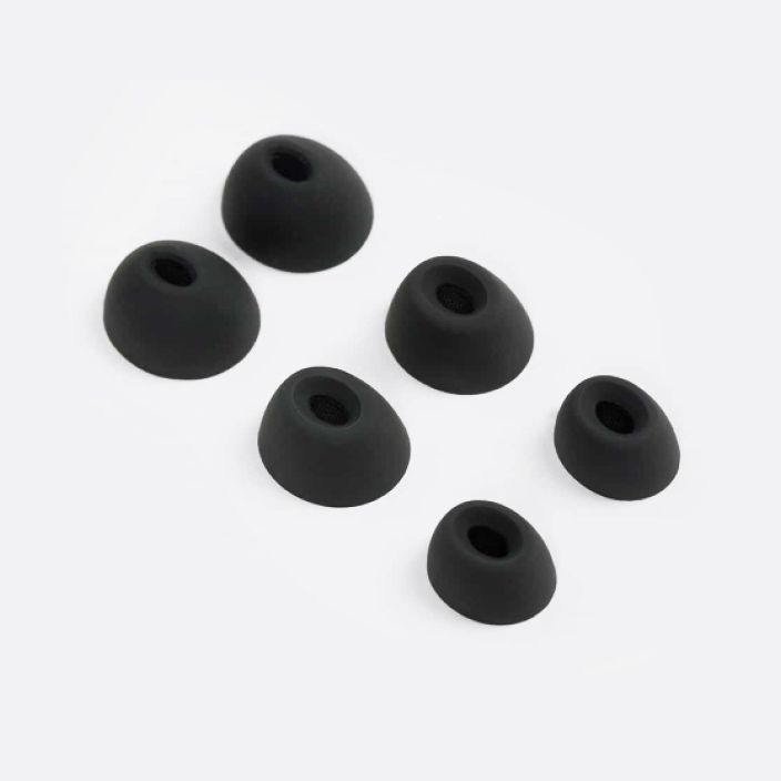 Three pairs of replacement ear tips for NURAPHONE headphones