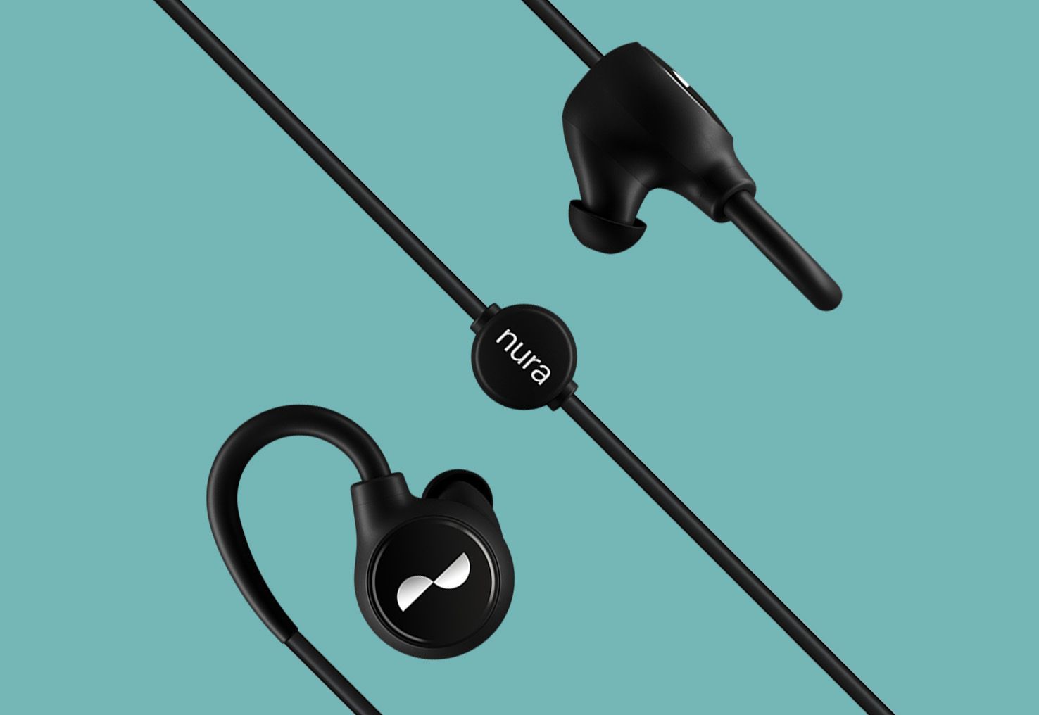 NURALOOP earbuds and magnetic clip
