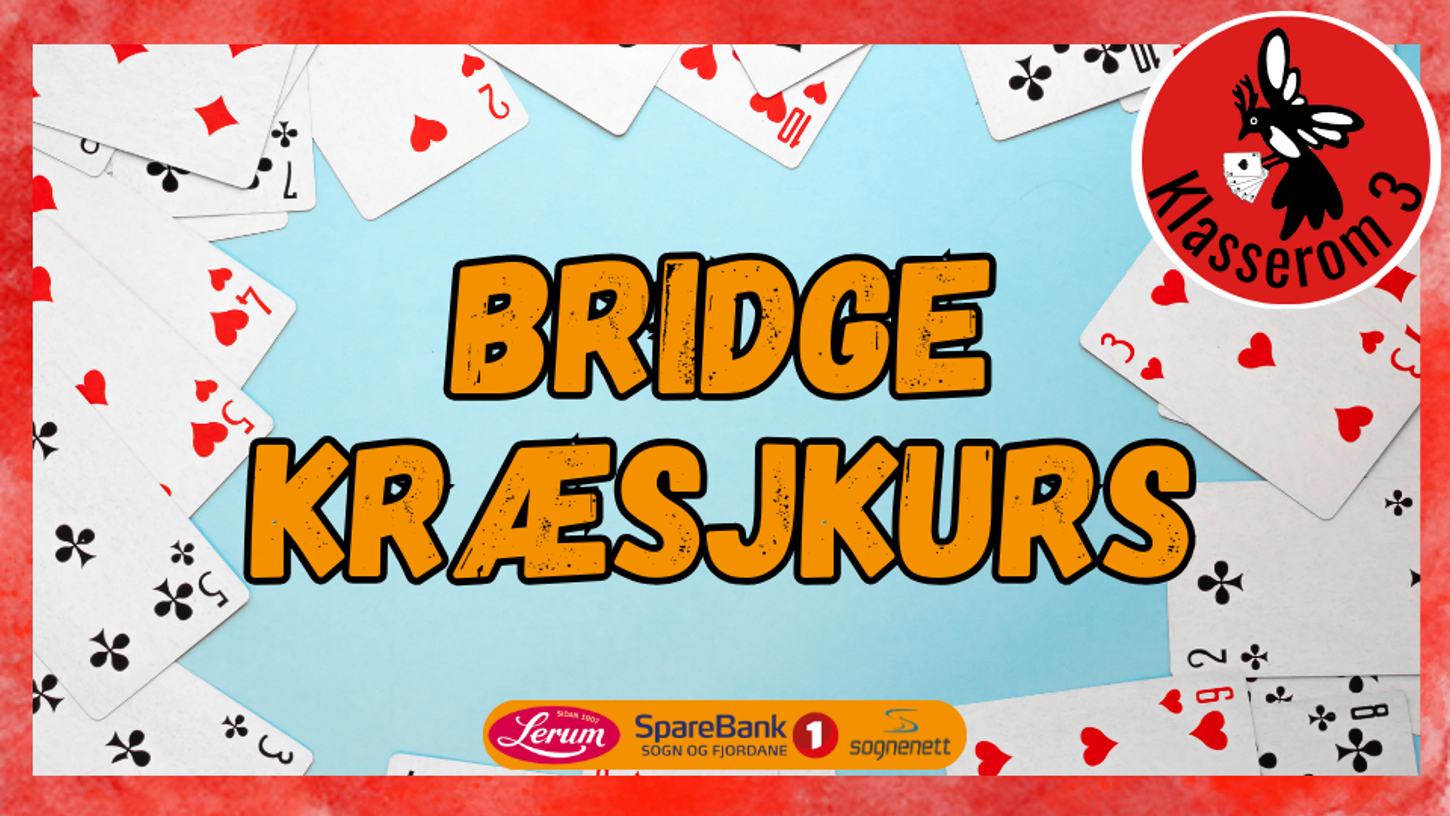 Bilde for Kurs: Bridge kræsjkurs m/ Luster- og Sogndal Bridgeklubb - SognaCon 2026 