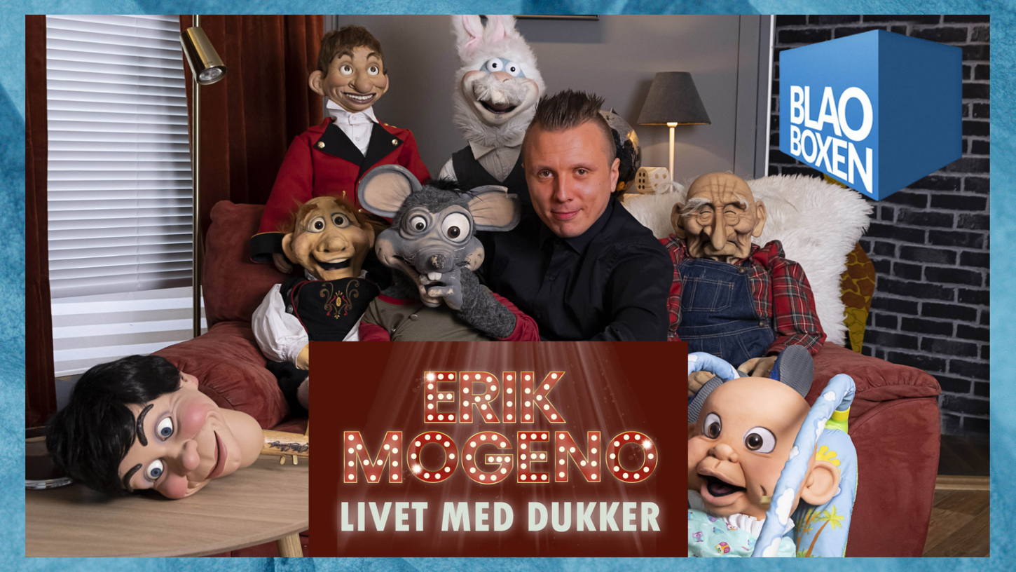 Bilde av Erik Mogeno og dokkene hans