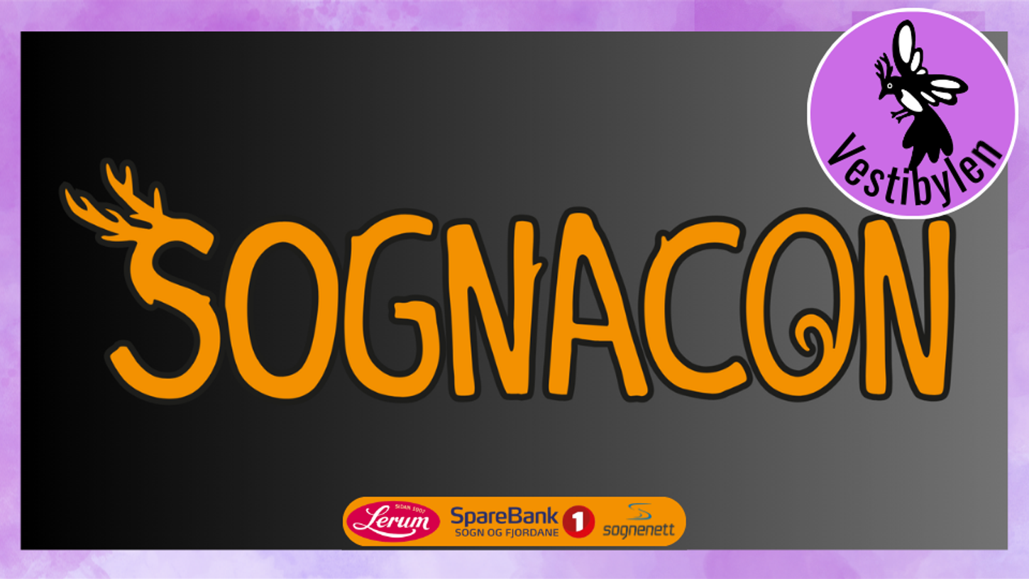 Logo som viser "SognaCon". I tillegg til logoen til Lerum, Sparebank1 Sogn og Fjordane og Sognenett.