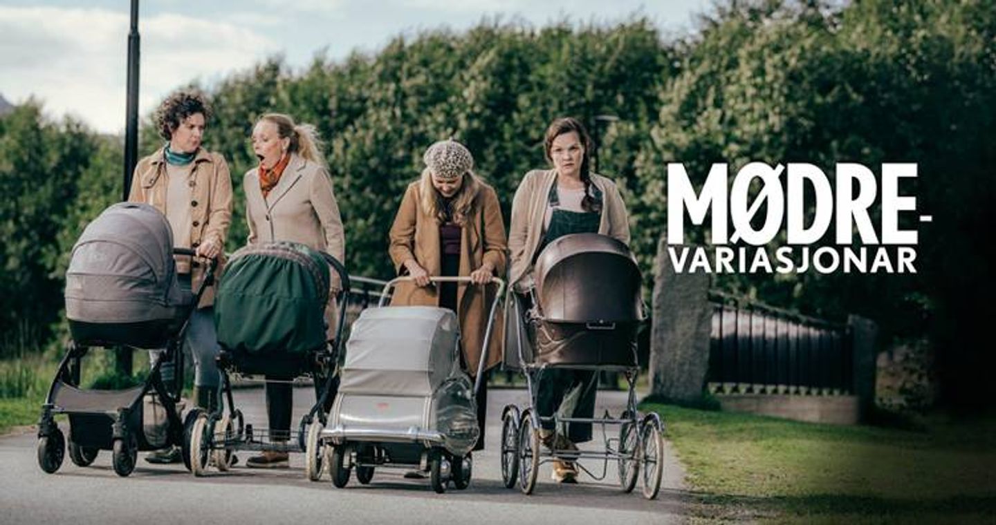 4 ulike mødre som trillar 4 ulike barnevogner