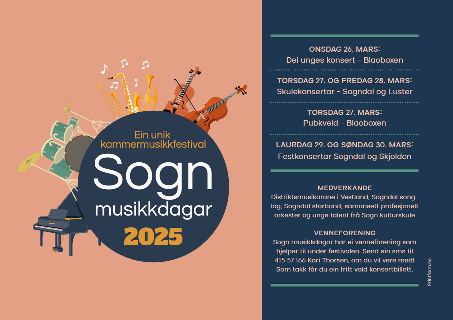 Bilete for Sogn Musikkdagar 2025
