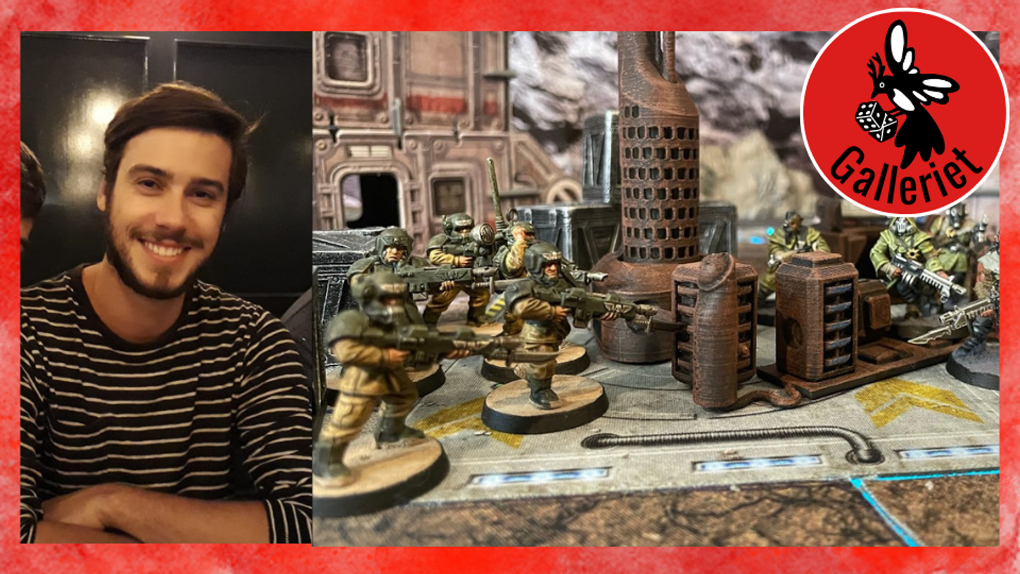 Bilde av Stefan og av små miniatyrfigurar