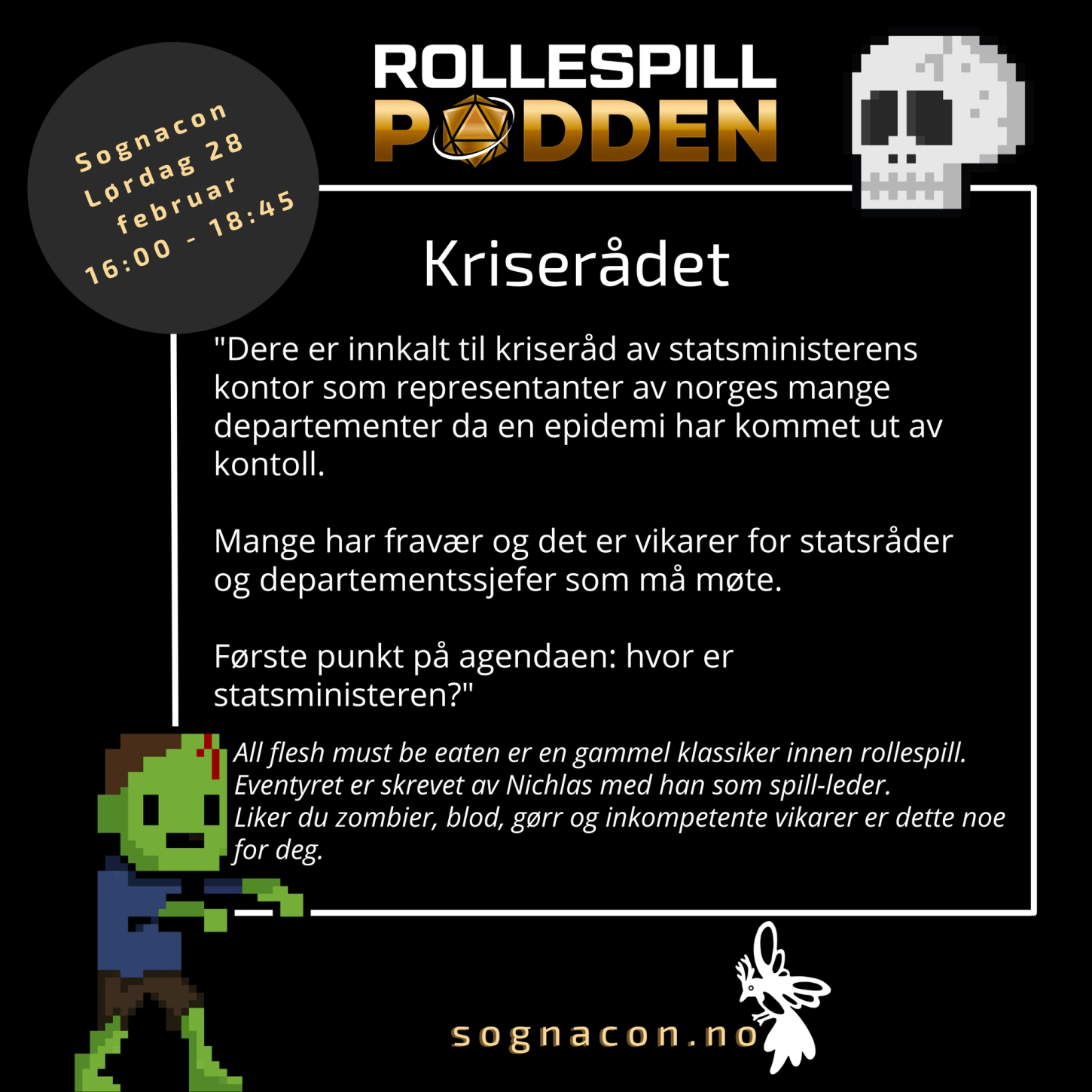 Plakat om Rollespillpoddens liveshow