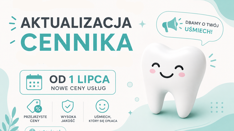 Aktualizacja cennika od 1 lipca 2026