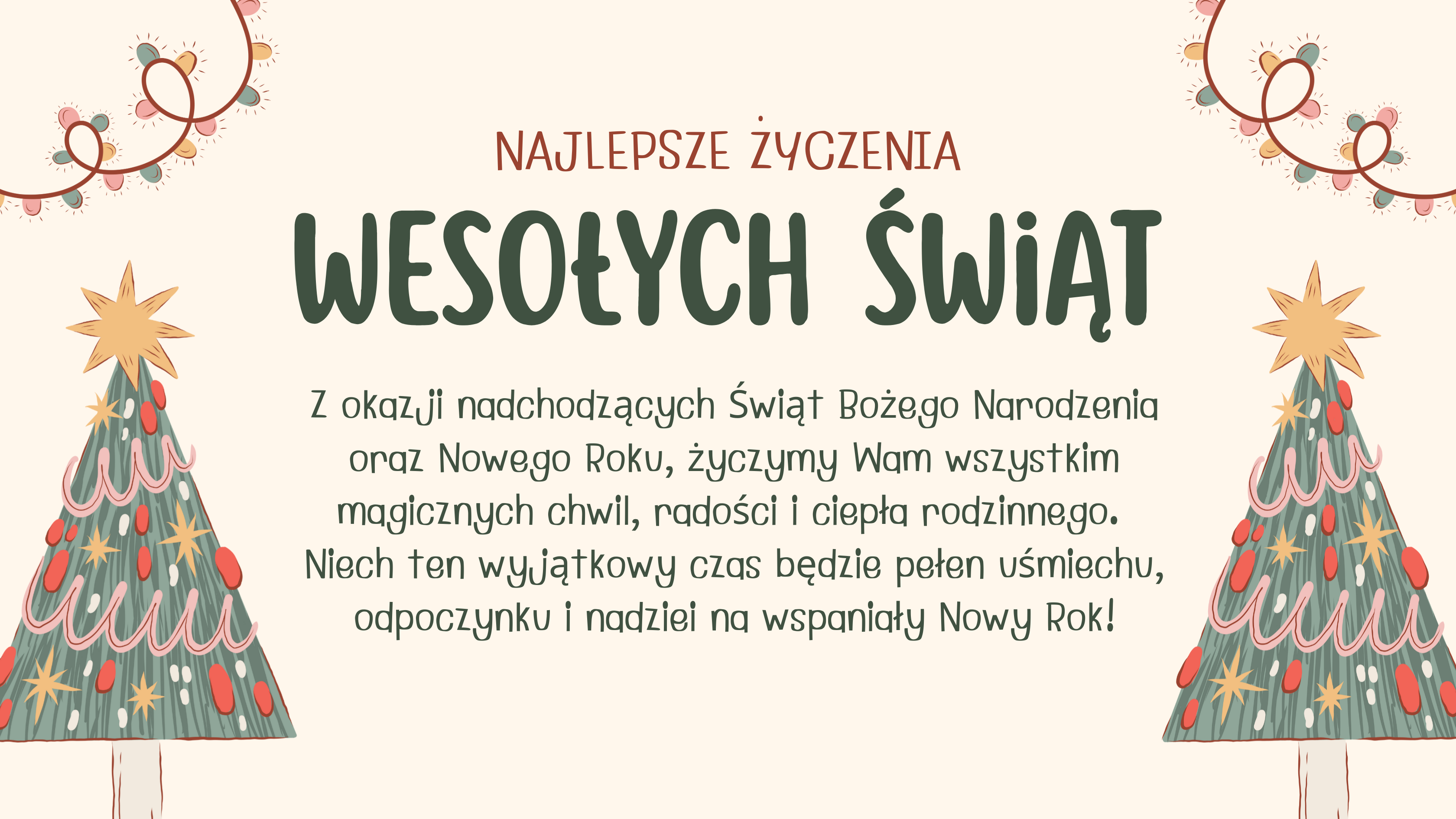 Wesołych Świąt Bożego Narodzenia!