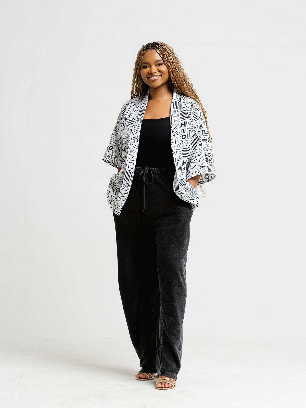 Abstract Unisex Kimono view 2