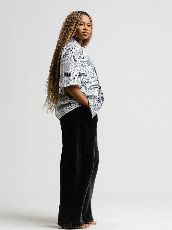 Abstract Unisex Kimono