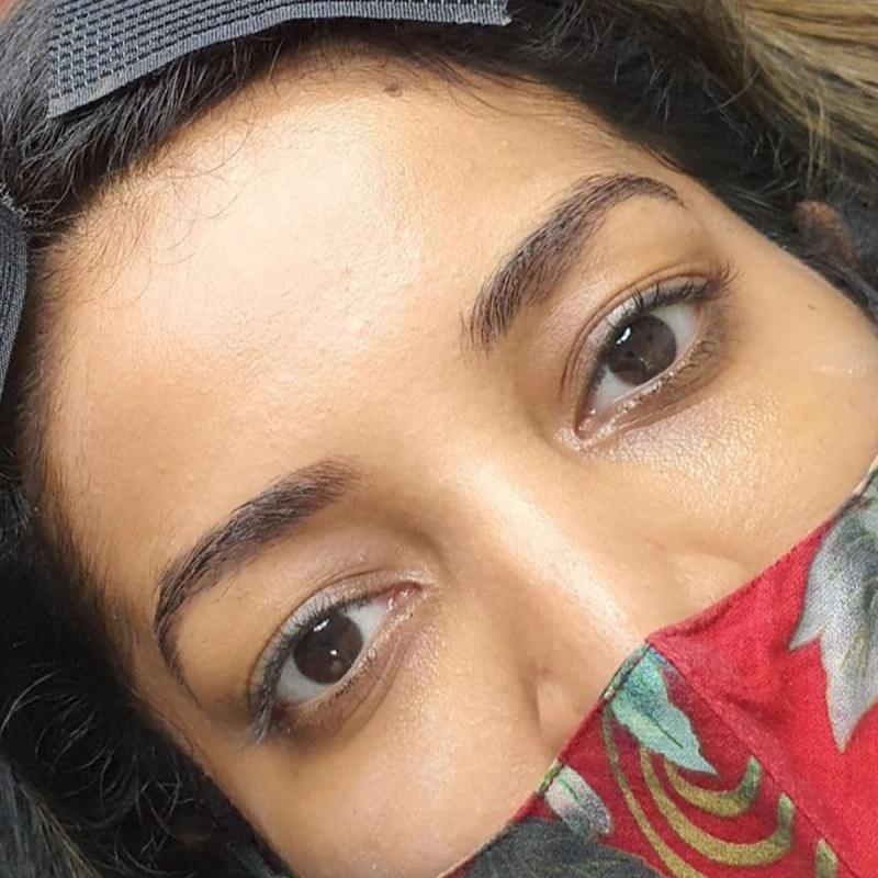 Even, dimensional brows, before