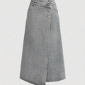 Denim Wrap Skirt