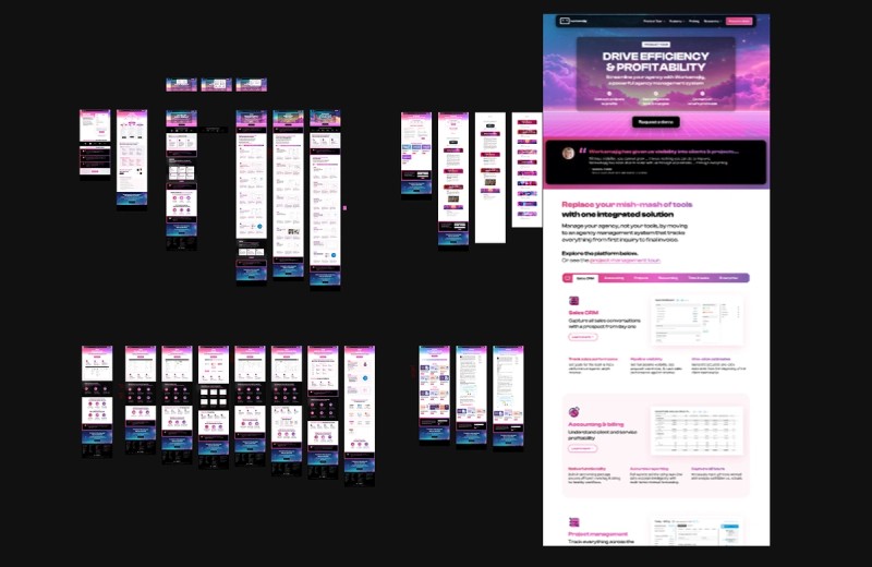 Workamajig — full site redesign
