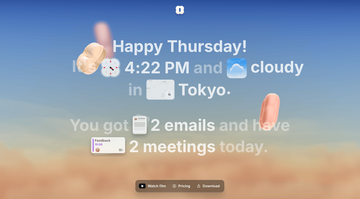 Amie B2C homepage
