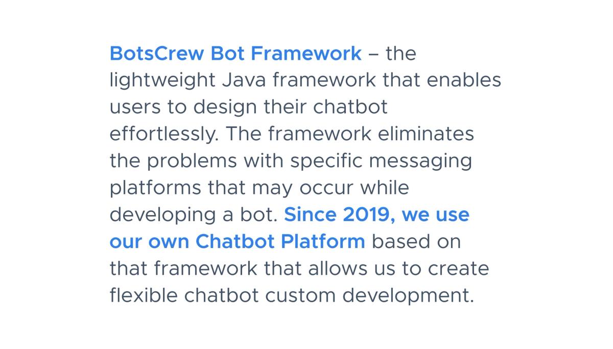 BotsCrew bot framework