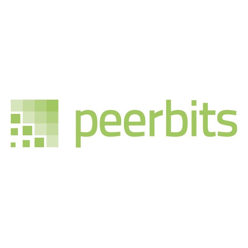 The Peerbits logo: a blue and orange mark above the Peerbits wordmark