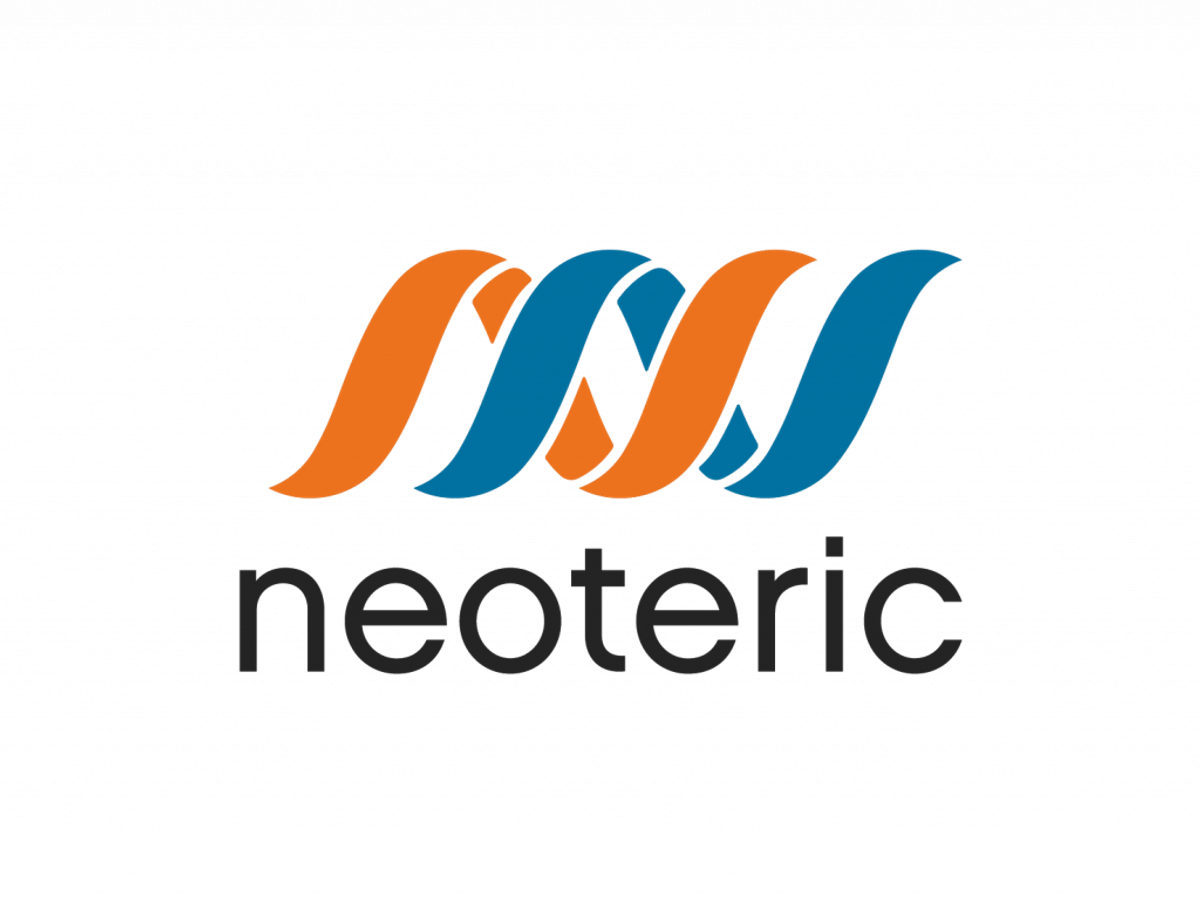 The Neoteric logo: an angular geometric mark above the neoteric wordmark