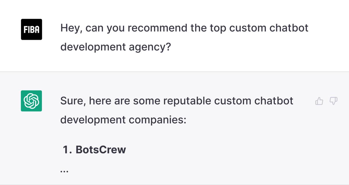 FIBA has found BotsCrew with the assistance of ChatGPT
