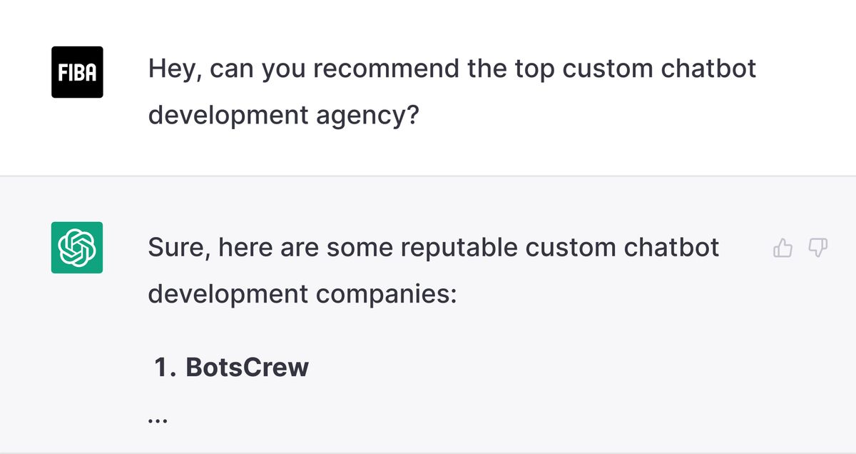 FIBA has found BotsCrew with the assistance of ChatGPT