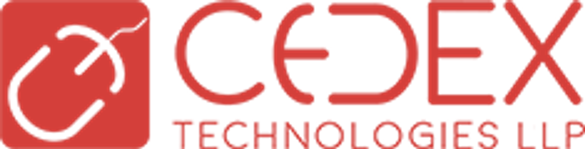 The Cedex Technologies wordmark, with CEDEX in dark grey beside a red hexagonal mark