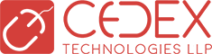 The Cedex Technologies wordmark, with CEDEX in dark grey beside a red hexagonal mark
