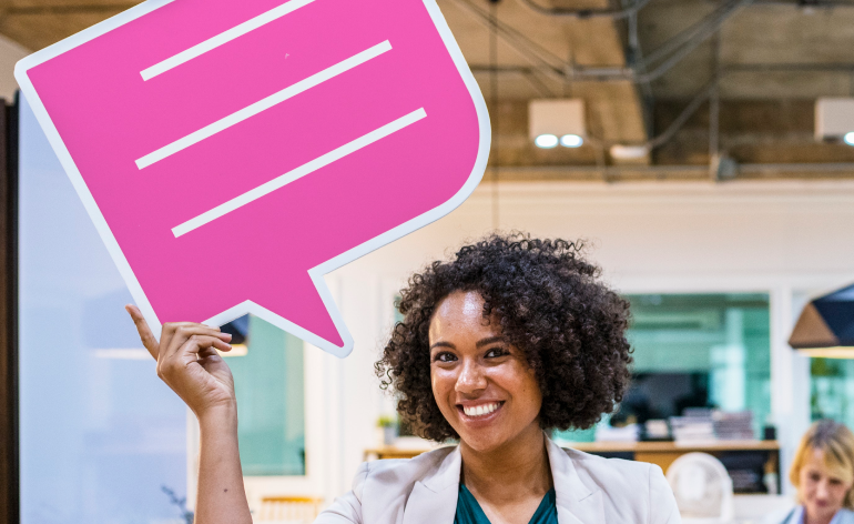 Illustration of a chatbot answering a customer instantly, beside a person waiting on a slow email reply