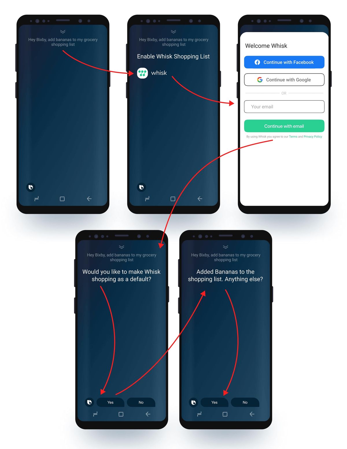 Whisk voice app